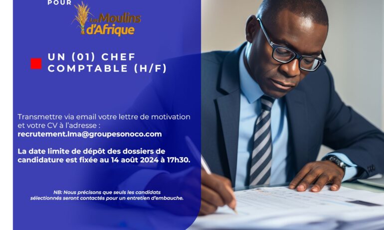 UN (01) CHEF COMPTABLE (H/F)