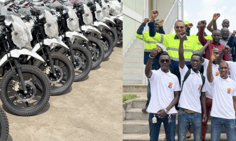 Les Moulins d’Afrique dote ses Agents d’une Flotte de Motos Neuves pour Accroître l’Efficacité