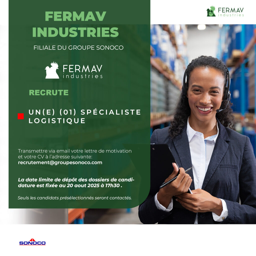 Un(e) (01) Spécialiste Logistique
